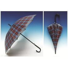 Parapluie droit autocollant en caoutchouc argenté (SK-008)